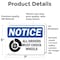 Signmission All Drivers Must Chock Wheels OSHA Notice Sign, Vinyl Decal, 7in W x 5in L, 2PK OS-2PACK-NS-D-57-L-15219 - alternate 2